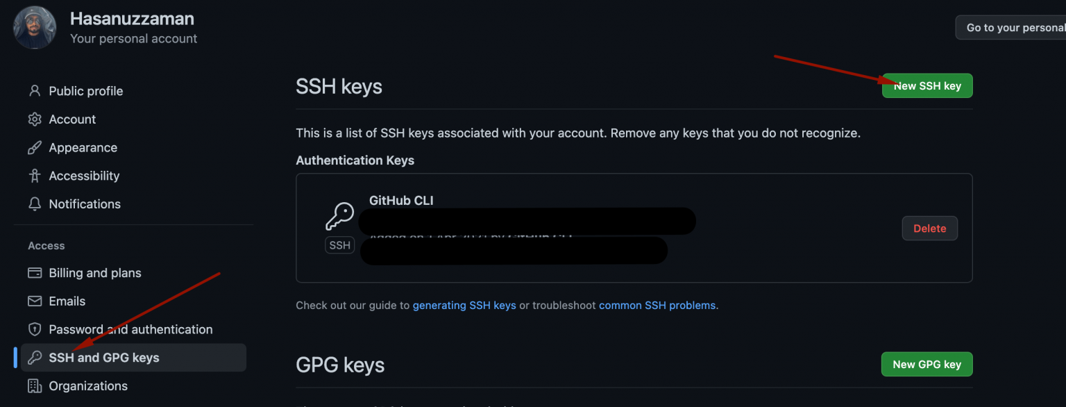 Github Ssh Key Setup