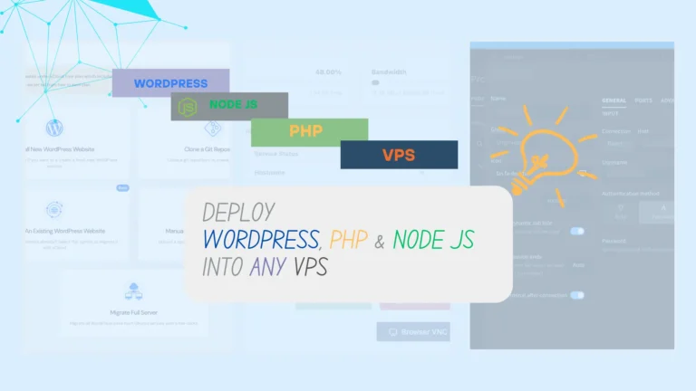 Quick and Easy way to deploy WordPress, PHP, and Node apps into VPS