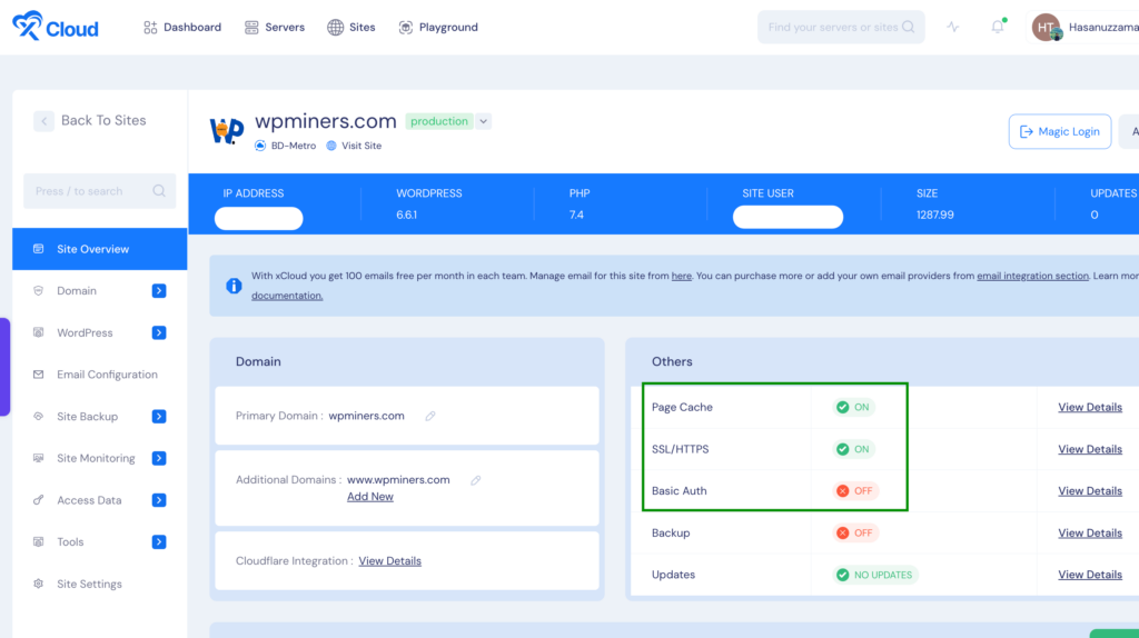 dashboard xcloud